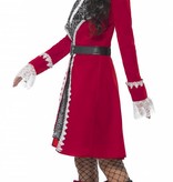 Piratenjurk Rood Luxe Dame