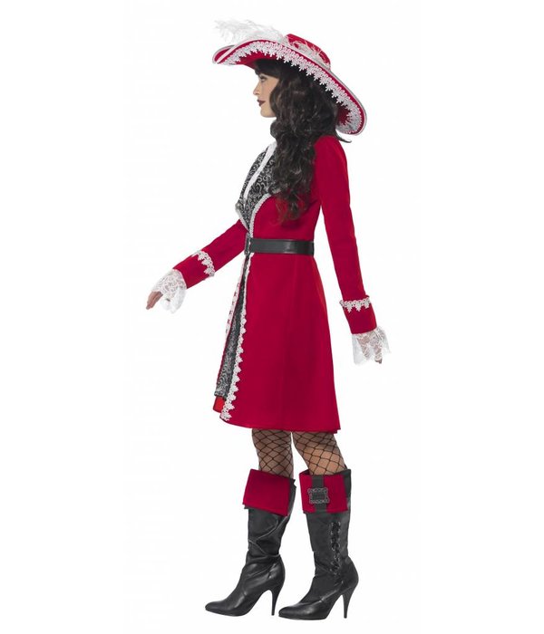 Piratenjurk Rood Luxe Dame
