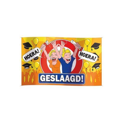 Geslaagd vlag 100x150cm