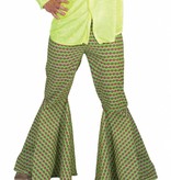 Groene hippie broek man