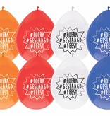 Ballonnen Geslaagd 4 kleuren 8st