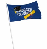 Vlag Congrats! You did it! 90x60cm