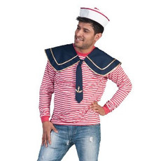 Matrozen kraag blauw/goud