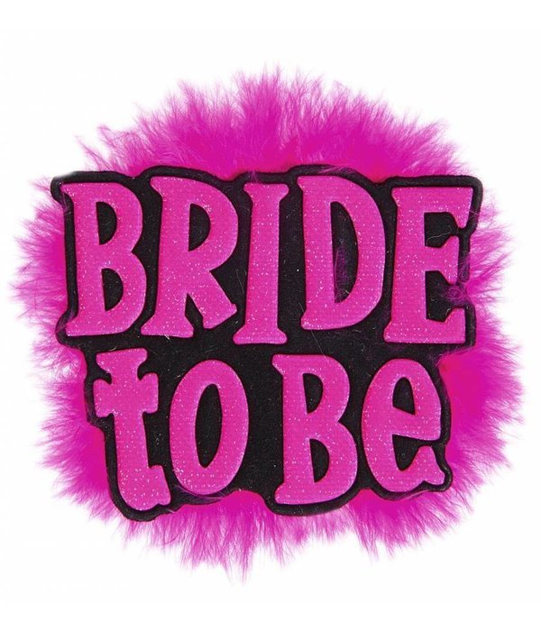 Broche zwart 'Bride to Be'