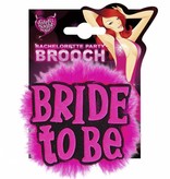 Broche zwart 'Bride to Be'