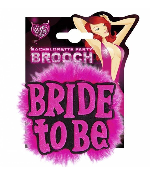 Broche zwart 'Bride to Be'