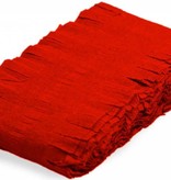 Rode crepe papier slinger 24mtr
