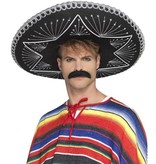 Mexicaanse sombrero zwart