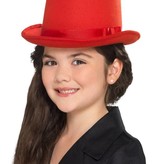Hoge hoed kind rood