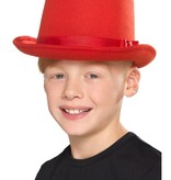 Hoge hoed kind rood