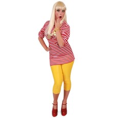 Dorus trui rood/wit lange mouw