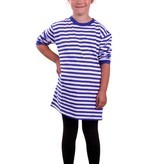 Dorus trui kind blauw/wit lange mouw