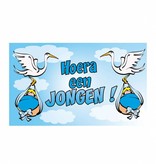 Vlag 90x150cm 'hoera een jongen'