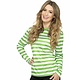 Gestreepte shirt groen/wit