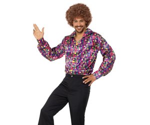 Jaren 60 hippie blouse man -