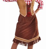 Cowgirl jurk met geruite hemd
