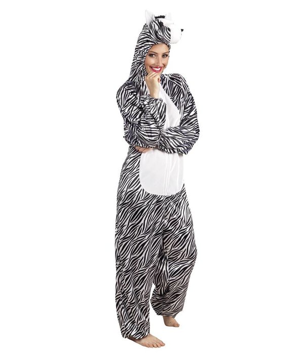 Zebra kostuum man/vrouw pluche