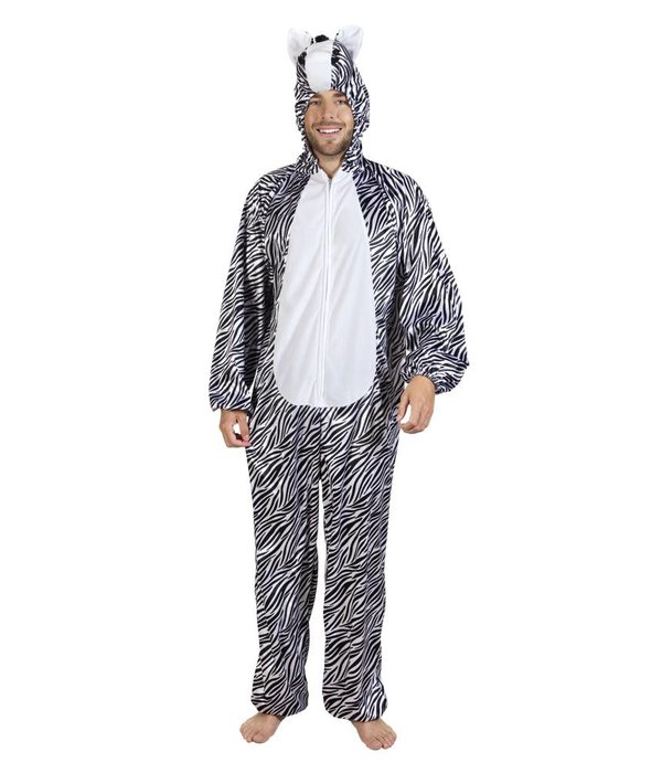 Zebra kostuum man/vrouw pluche