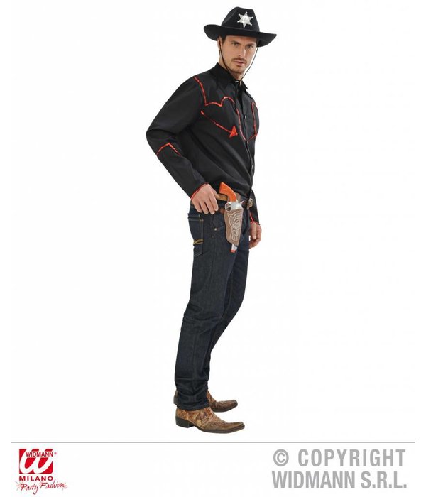 Cowboyshirt met pailletten decoratie