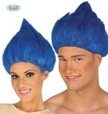 Trol pruik blauw