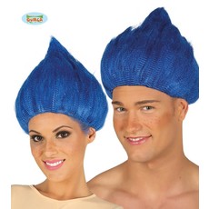 Trol pruik blauw