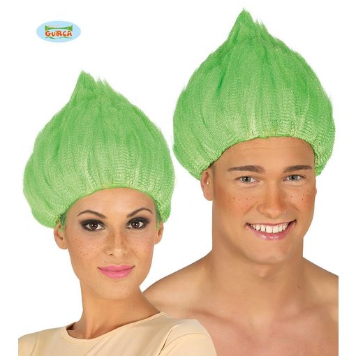 Trol pruik groen
