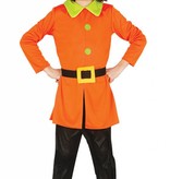 Oranje kabouter kostuum kind