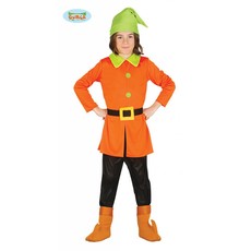 Oranje kabouter kostuum kind