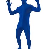 Blauwe second skin suit