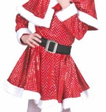 Glitter Kerstmeisje kostuum