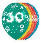 30 jaar verjaardag ballonnen (5st)