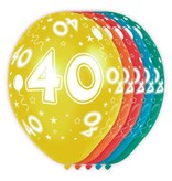 40 jaar verjaardag ballonnen (5st)