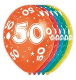 Verjaardag ballonnen 50 jaar (5st)