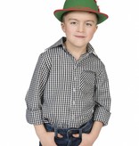 Zwarte blouse kind zwart/wit