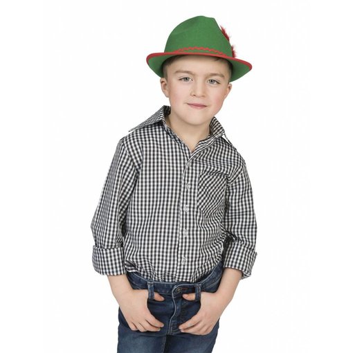 Zwarte blouse kind zwart/wit