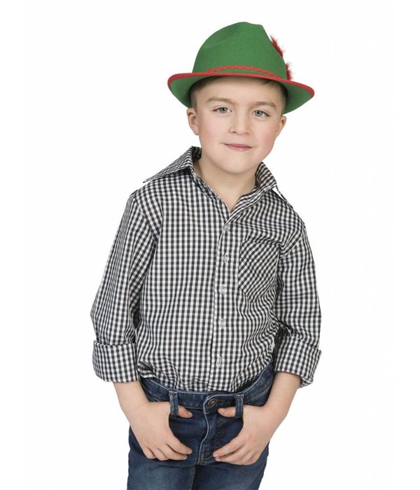 Zwarte blouse kind zwart/wit