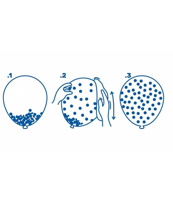 Confetti Ballonnen Wit - 4 Stuks