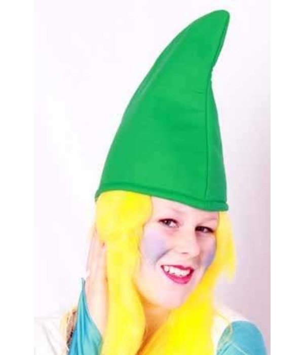 Kabouter/smurfenmuts groen