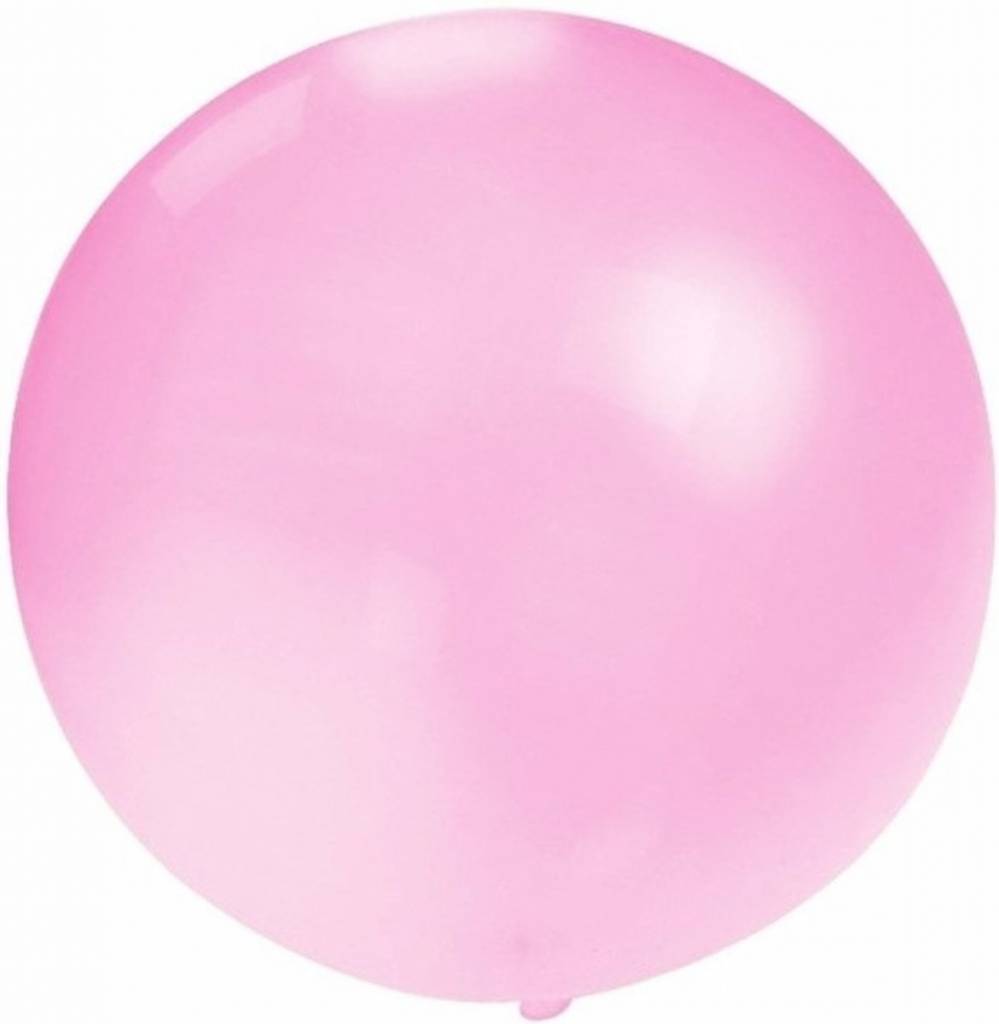 Mega Ballon baby roze 90cm