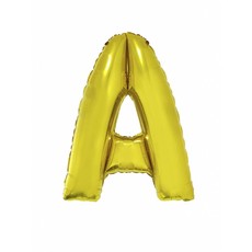 Folieballon goud letter 'A' groot