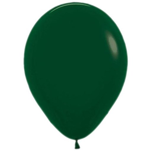 Donkergroene ballonnen 30cm 12 stuks