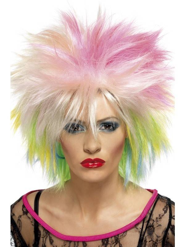 80&apos;s pruik punk multi afbeelding