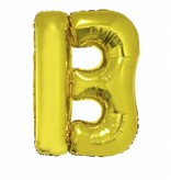 Folieballon goud letter 'B' groot
