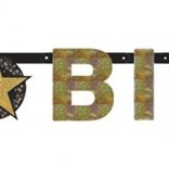 Happy Birthday letterslinger sparkling goud