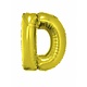 Folieballon Goud Letter 'D' groot