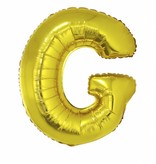 Folieballon Goud Letter 'G' groot