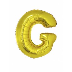 Folieballon Goud Letter 'G' groot