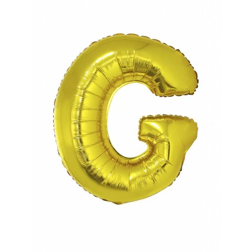 Folieballon Goud Letter 'G' groot