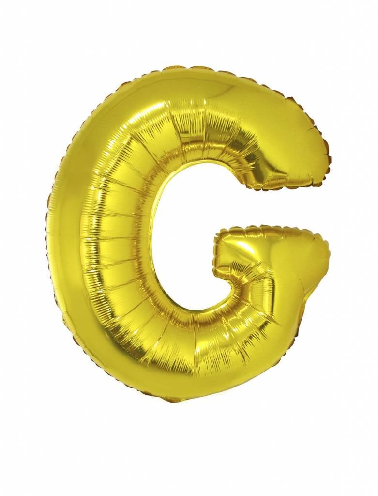 Folieballon Goud Letter &apos;G&apos; groot afbeelding