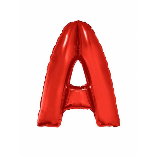 Folieballon Rood Letter 'A' groot